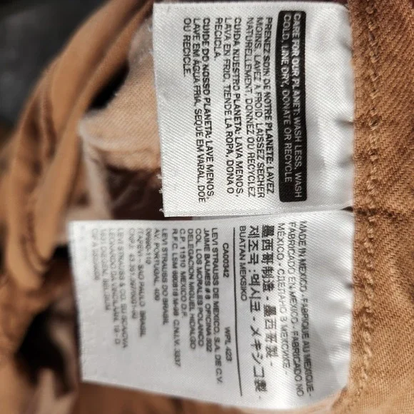 Levi's 501XX Jeans Men's 40X30 Tan‎ Beige Khaki Original Fit Button Fly Cotton - Picture 7 of 13